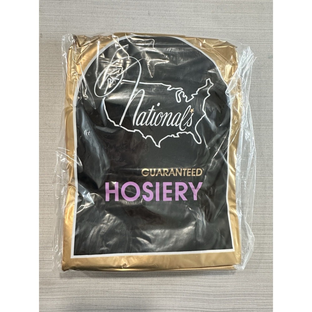 Vtg National Hosiery Thigh High Stockings Neutral Beige Size E 281 Nylons 3 Pack